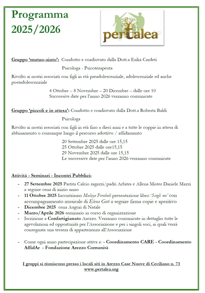 Programma attività 2025/2026